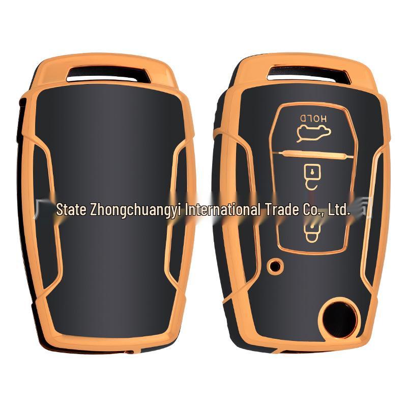 

Золотой чехол-накладка из ТПУ с мягкими кнопками для SsangYong Korando/Rexton Crescent White B Model [Single Shell]