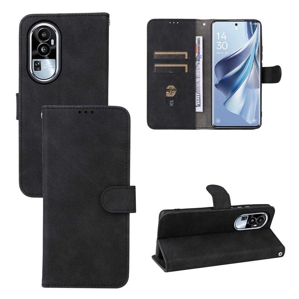 For Oppo Reno10 Pro 5G (Global)/Reno10 5G (Global) PU Leather Wallet Stand Case Skin-touch Shockproof Phone Cover