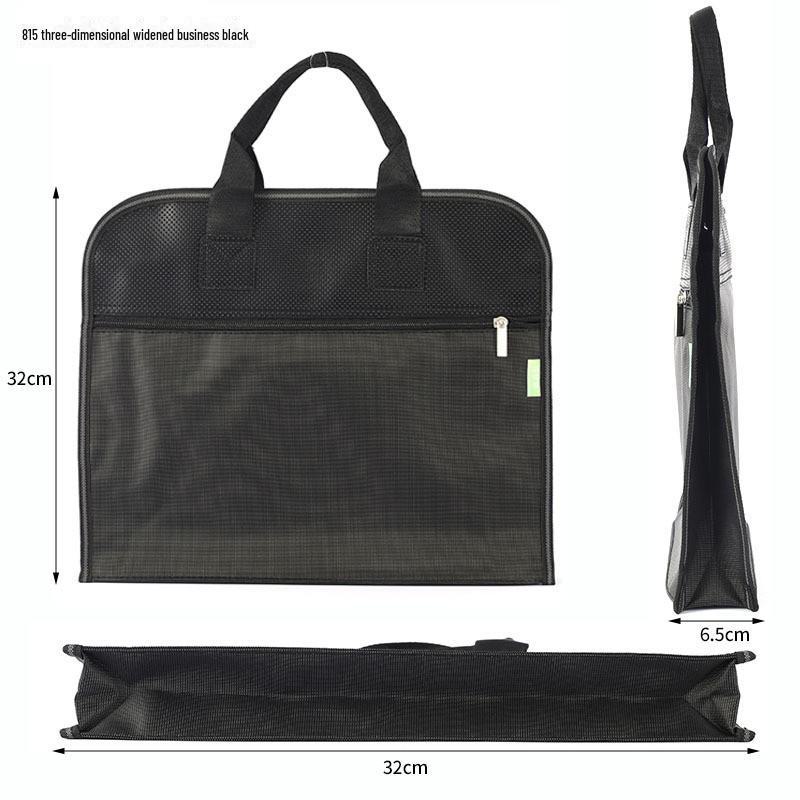 Herrars Stor Kapacitet Dubbellagers Vattentät Kontorsportfölj med Fack för Dator och Dokument