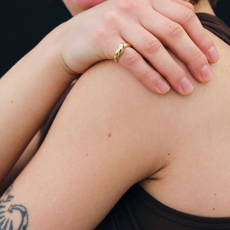 Another Layer Twisted Doughnut Ring (silver925)(2color)