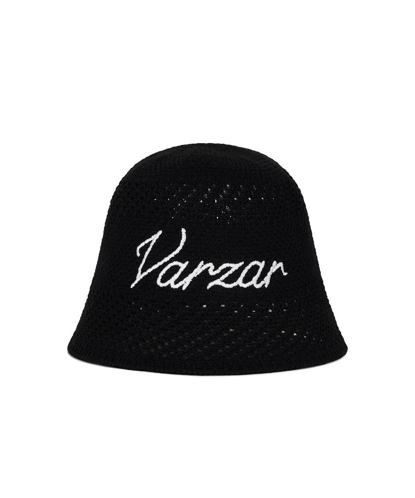 Bajal New Wave Punched Knit Bucket Hat Black