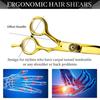 FM202 Gold Hairdressing & Barber Scissors Set with Thinning Shears