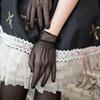 1 Pair  Sale Fishnet Mesh Glove  Women Lady Girl Glove Protection Lace Elegant Lady Style Gloves Black And White