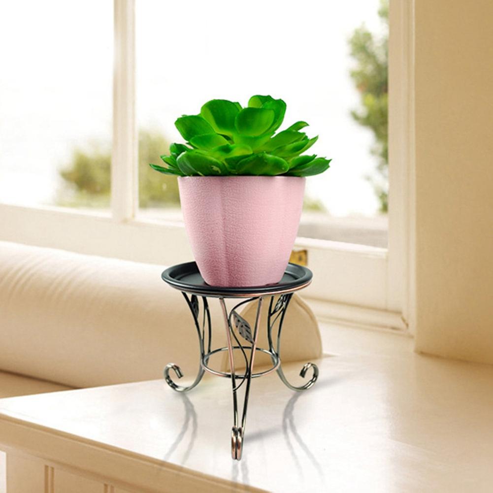 

Good-Flower Stool Metal Flower Stand,European Style Stool Balcony Floor Garden Flower Pot Planter Holder Decor Plant Shelve чорний