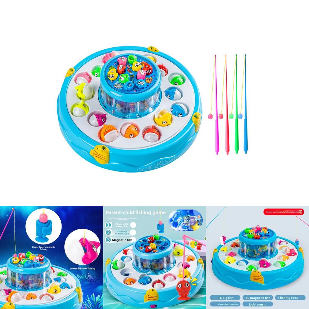 Childrens Magnetic Fishing Toy With Electric Rotation For Early Education And Play