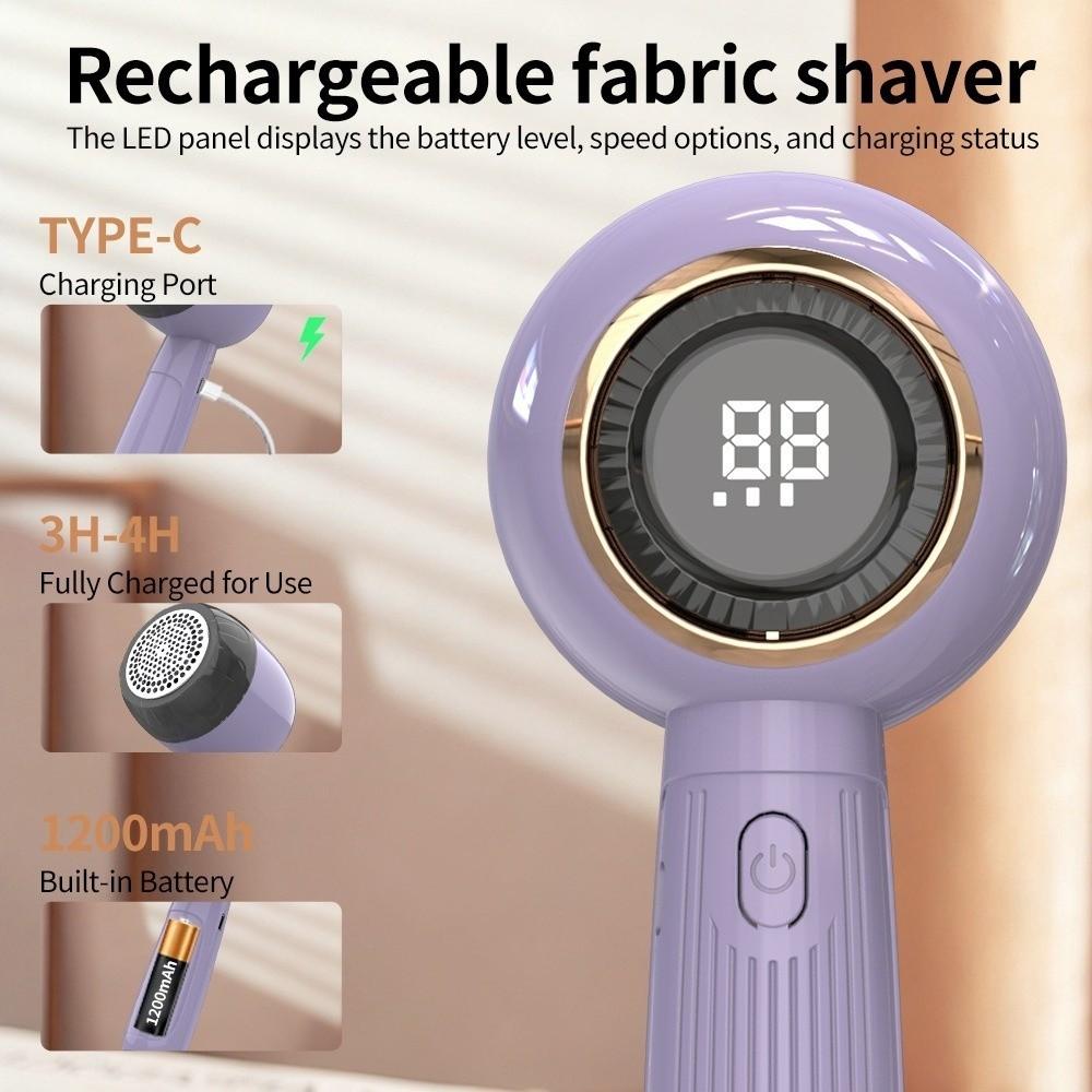 Wireless Electric Lint Remover Type C Charging Fabric Shaver Hair Ball Trimmer Sweater