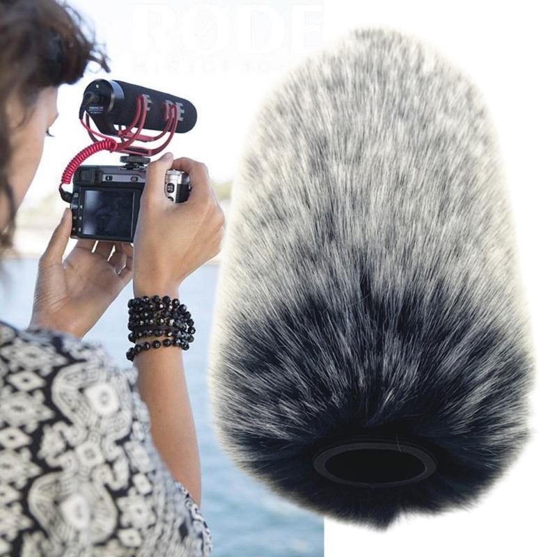 Outdoor Artificial Fur Wind Microphone Cover Muff Windscreen Sleeve Shield For Rode VideoMic Go Dead for CAT Windshield