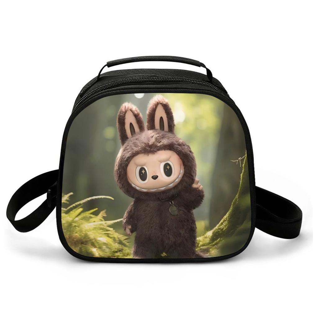 Picnic Bag Primary And Secondary School Students Thermal Insulation Bag Cartoon Animation Handbag Lightweight Wear-Resistant Lunch Box Bag