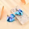 Pinkdudu Candy Color Flower Earrings Exaggerated Sweet Petal Ear Jewelry Tassels Earrings for Women PD2337