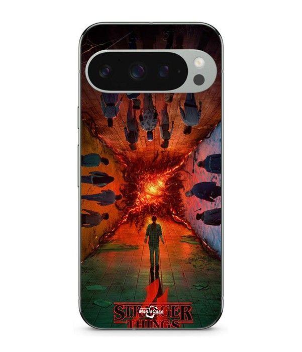 Coque - MANIACASE - Google Pixel 9 Pro - Noir - Souple - Motif Stranger Things Billy