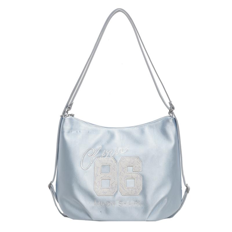 Geantă de umăr Geantă de tote cu scrisoare în stil colegiu pentru femei Rucsac de damă