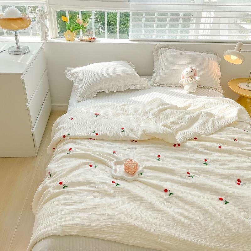Korean Ins Cool Blanket Quilt for Summer Soft And Skin Friendly Cool In Summer For Girl For Baby Double Air Conditioning Quilt