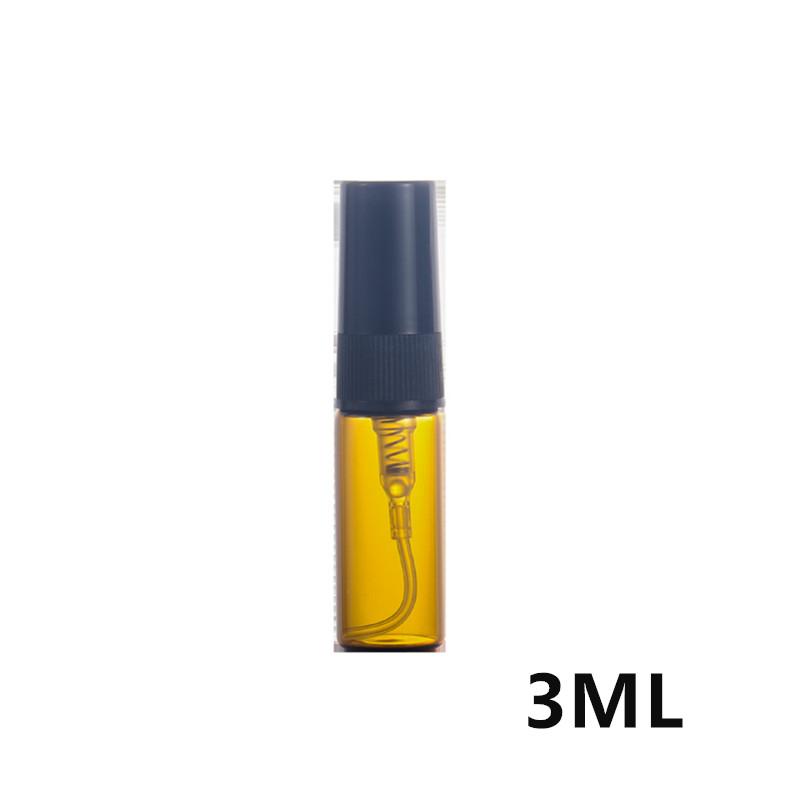 10/50PCS 2ML 3ML 5ML 10ML Amber High Quality Glass Bottle Essential Oil Bottle Ultra Fine Mist Spray Bottle Mini Perfume Bottle
