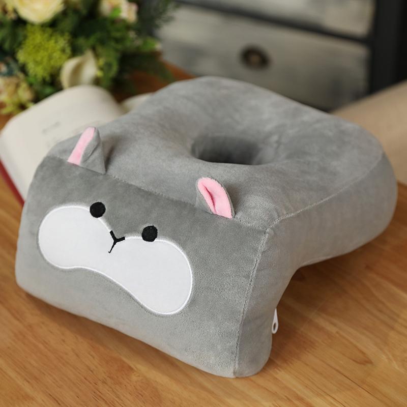 Hot New Lovely Fox Husky Dinosaur Animal Cotton Plush U Shape Neck Pillow Travel Car Home Pillow Nap Pillow Health Care with