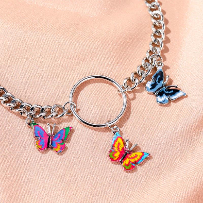 Hollow Butterfly Necklace Earrings Set European and American Fashion Love Jewelry Lady Collarbone Chain Women Necklace Pendant MYYQ Hollow Butterfly Necklace Earrings Set European and American Fashion Love Jewelry Lady Collarbone Chain Women Necklace Pendant MYYQ