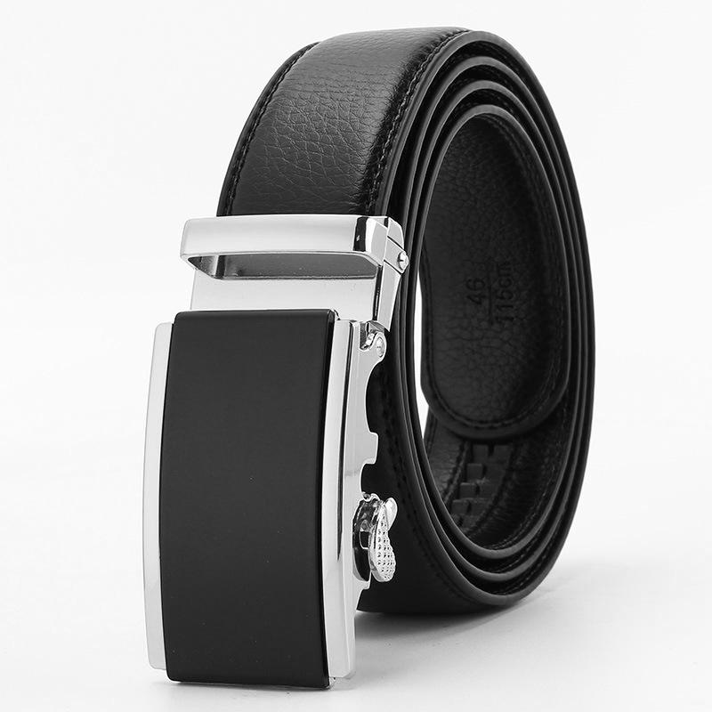 Microfiber Open Edge Automatic Buckle Belt Men's Casual Belt Men's Trouser Belt