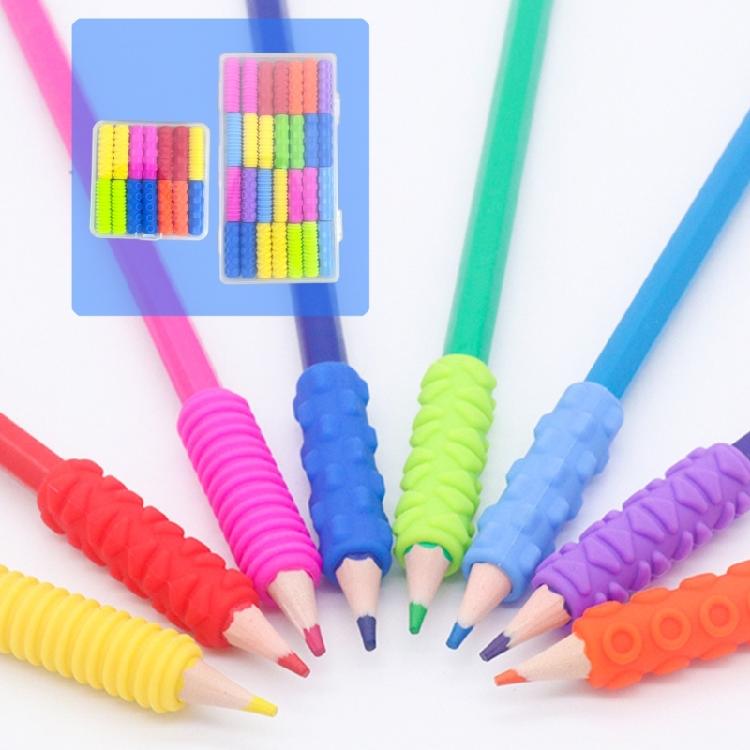 14/28 Stück Ergonomische Schreibhilfe Stiftgriffe Weiche Silikon Stiftgriff Bleistifthalter Griff Für Kinder Kleinkind Schüler Handschrift
