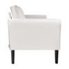 Loveseat Sofa, 176 Cm Small Sofa Couch for Living Room, Velvet Fabric 2-Seats Couch with Sinuous Spring, Soft Cushions and Sturdy Frame, Comfy