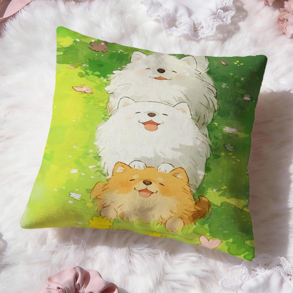 Cartoon Drawing Animal Cushion Cover Premium Comfort Reversible Pillow Cove -Two in One Design for Any Room & Car Interior