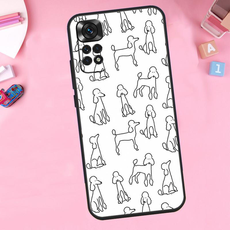 Poodle Dog Cartoon For Xiaomi Redmi Note 13 14 9 10 11 12 15 Pro Plus Phone Case For Redmi 15 C 14C 10C 12C 13C