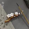 Ceramic Handmade Pinched Flower Incense Holder Incense Burner Ornament Plum Blossom Incense Seat Ornament Creative Rockery Pen