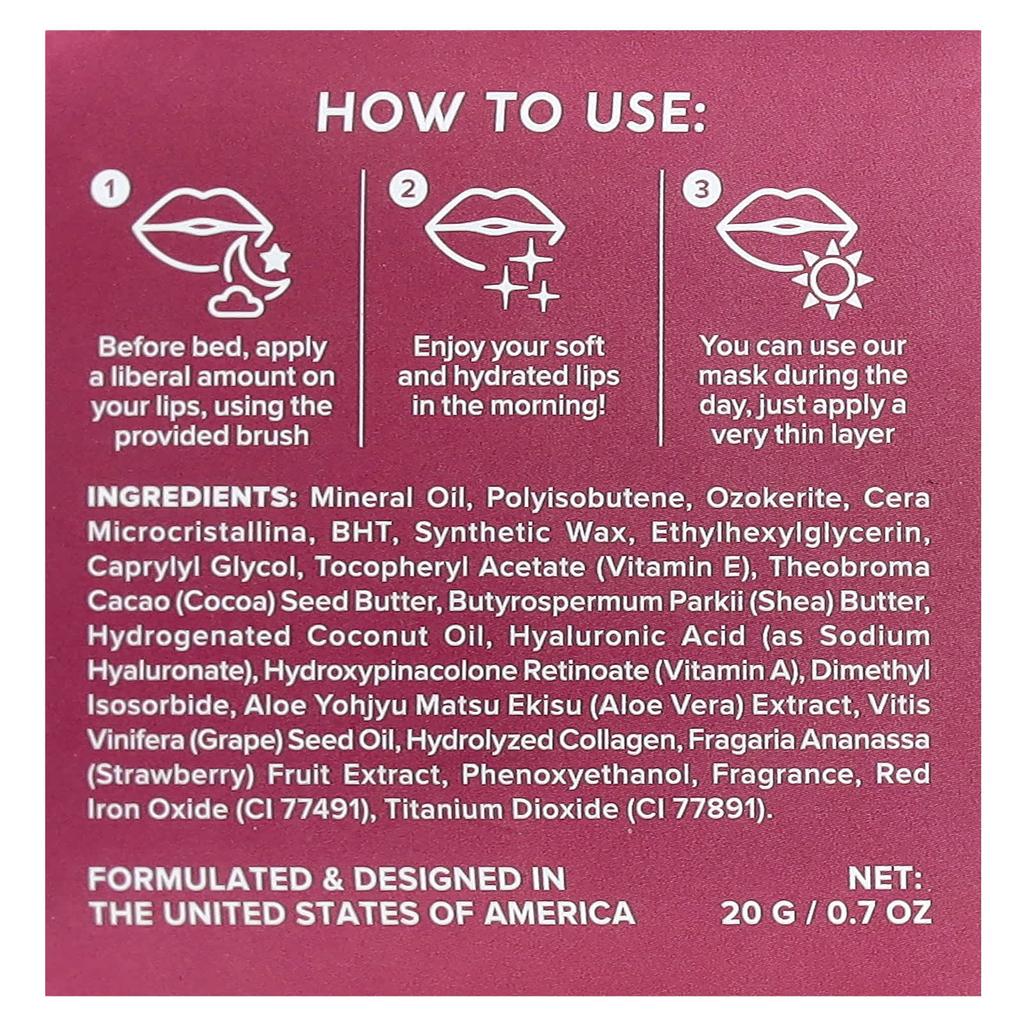 Overnight Recovery & Renewal Lip Mask, 20G(0.7Oz)