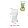 Geometric Design Rabbit Shape Candle Mold Silicone Animal Shape Rabbit DIY Silicone Mold Epoxy Resin Molds Non-Stick