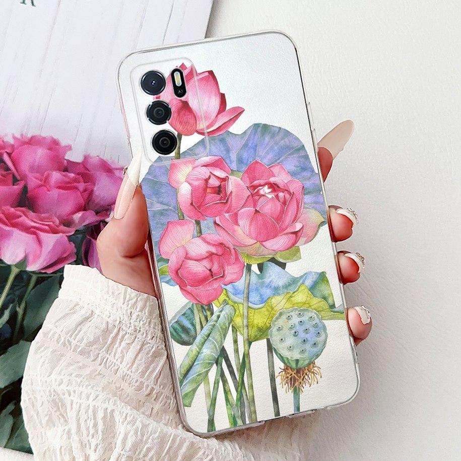 For Oppo A16 A16s Case CPH2269 CPH2275 CPH2271 A 16 TPU Cover Fashion Flower Soft Funda For OPPO A54s CPH2273 OppoA16 Phone Case