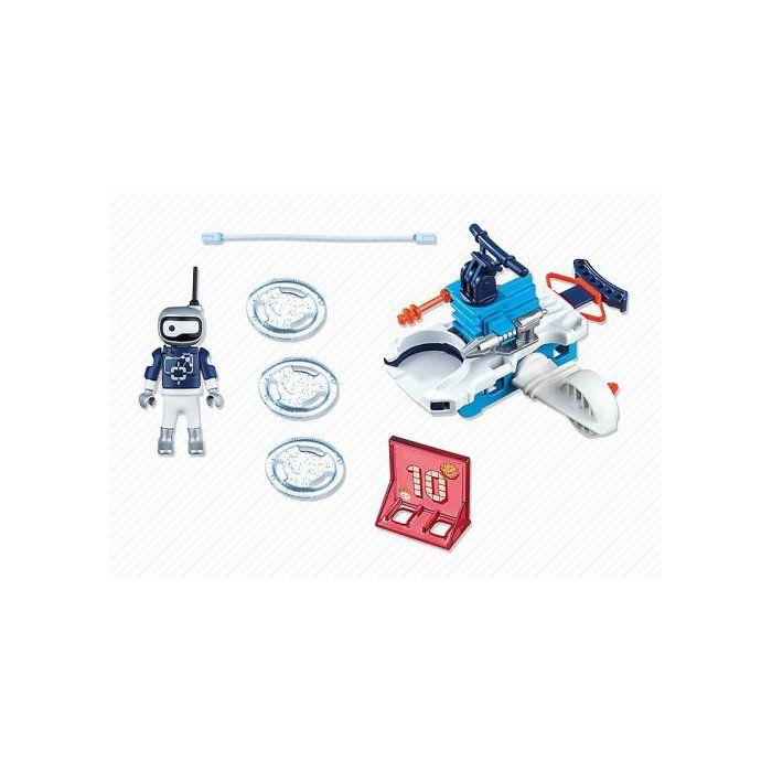 Personnages miniature - PLAYMOBIL - Playmobil Action - Robots - Androïde de Glace avec lance-disques