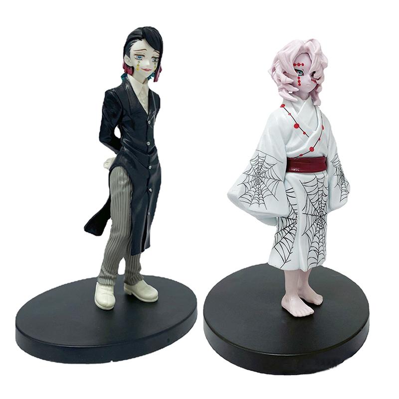 Japonské anime Demon Slayer Anime Figurky Akaza Komaji/Rui Juuni Kitsuki Plastové figurky Hračky Model Doll