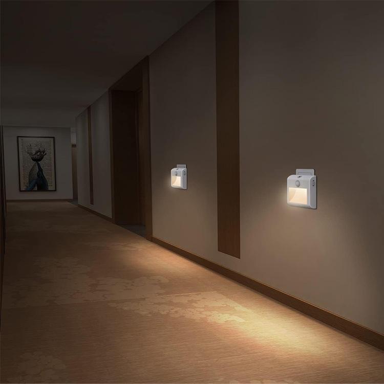 LED Motion Sensor Night Light - Energy-Saving, Eye-Friendly for Hallways, Staircases, and Kickboards