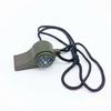 3pcs Outdoor Multifunctional Three-in-one Whistle Life-saving Whistle with Compass Thermometer Competition Referee Whistle