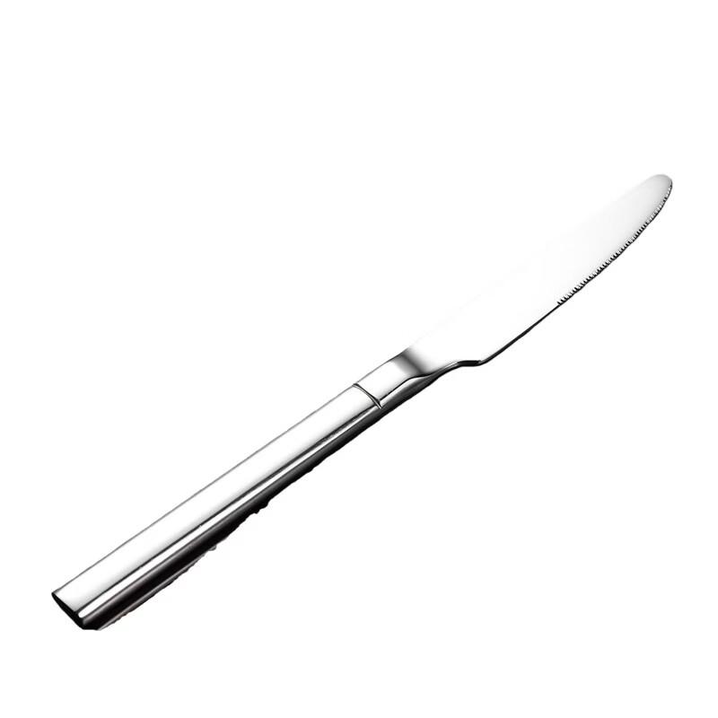 Qianxing Stainless Steel Dinner Knife Set with Mirror Square Handle