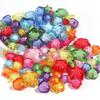 20-50pcs Candy Colored Acrylic Beads Pumpkin Star Butterfly Shape Loose Spaced Beads For DIY Fashion Bracelet Keychain Accessory