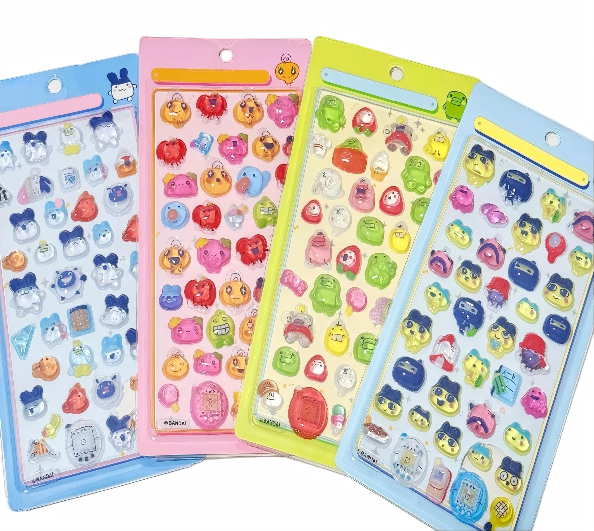 

Ninrikidy 4-Piece 3D Puffy Embossed Stickers Cute Decorative Stickers for Girls Phone Notebook Craft DIY Accessories