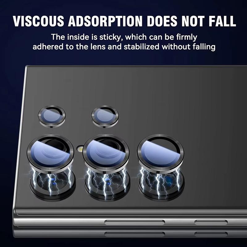 Screen Protector Lens Cap Camera Ring Back Lens Glass For Samsung Galaxy S24 Ultra S23 Plus FE Camera Metal Camera Len Protector