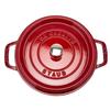 Staub Pico Cocotte Round 24cm 1102406 Two Handed Pot Enamel Pot Rund Brater Cherry Pico Cocotte Pot Stylish Cookware Kitchen Supplies [Staub]
