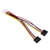 Ide Molex 4 Pin To 2 X Sata Power Cable Serial Ata Y Splitter Hard Driver Dual Extension Cord Adapter Connector