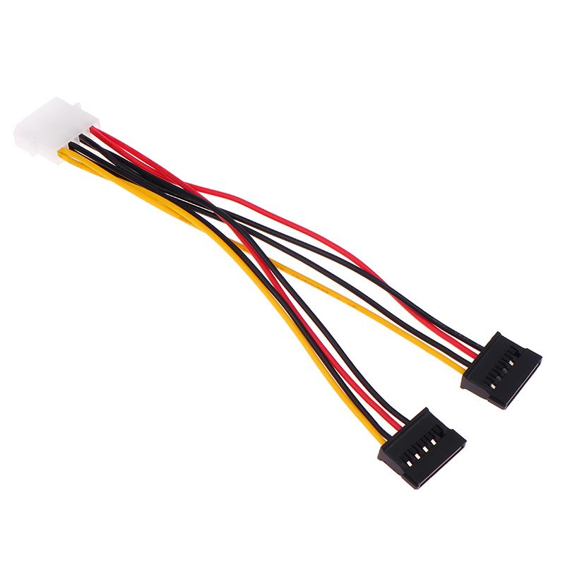 Cablu Alimentare Ide Molex 4 Pini La 2 X Sata Serial Ata Y Splitter Hard Driver Dublu Cablu Prelungitor Adaptor Conector