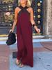 INS Home Casual Loose Shoulder Patchwork Sleeveless Women's Fashion Summer Dress