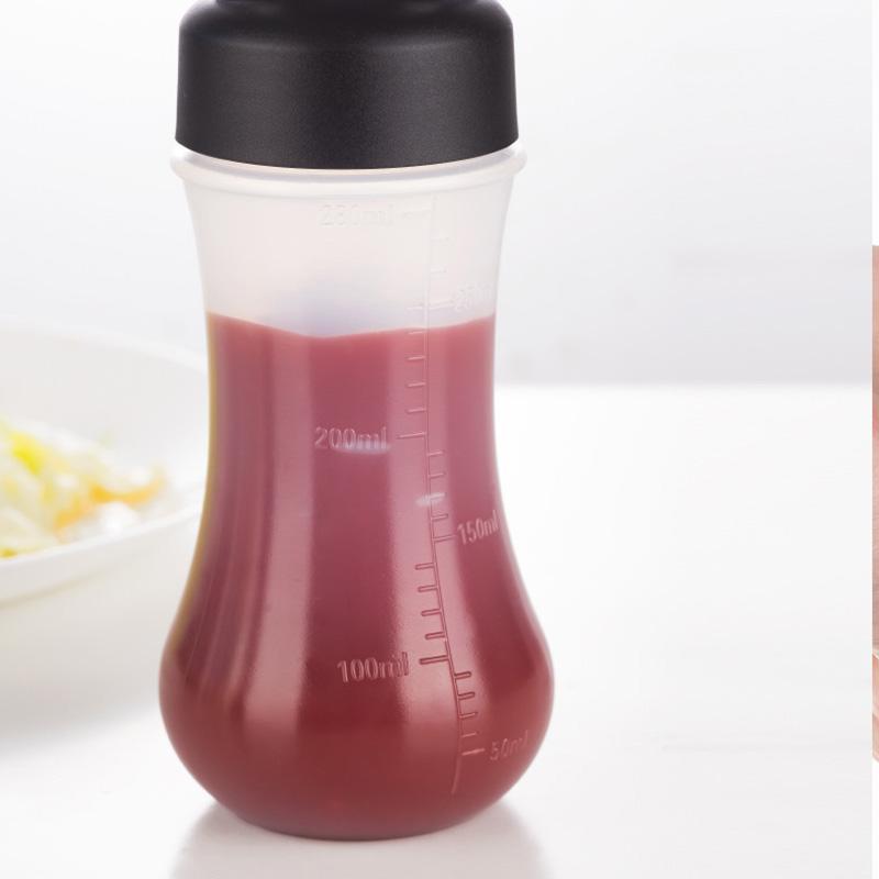 1/3 Stück Mehrzweck-Quetschflasche für Saucen, Lebensmittelechtes PP-Material Gewürzspender für BBQ, 350 ml Gewürzflasche für Salat