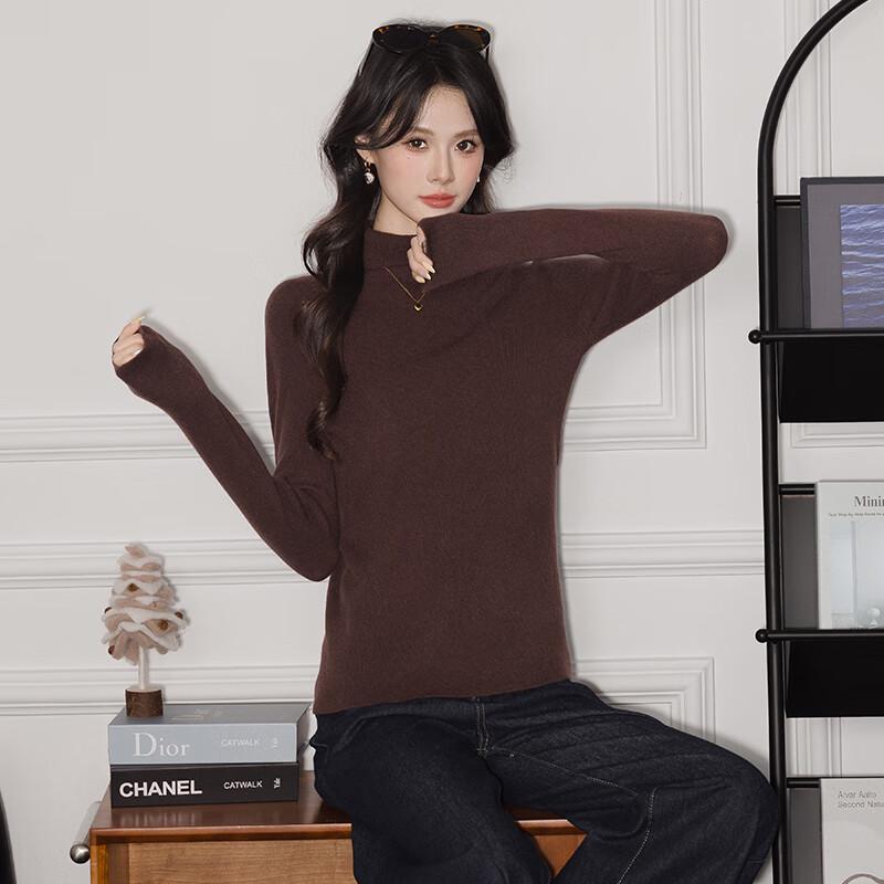 Sweter damski Tluoman z dzianiny z długim rękawem