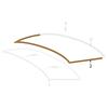 Rear Windshield Upper Moulding Seal 51317027916 for BMW E60 5-Series 525I 530I