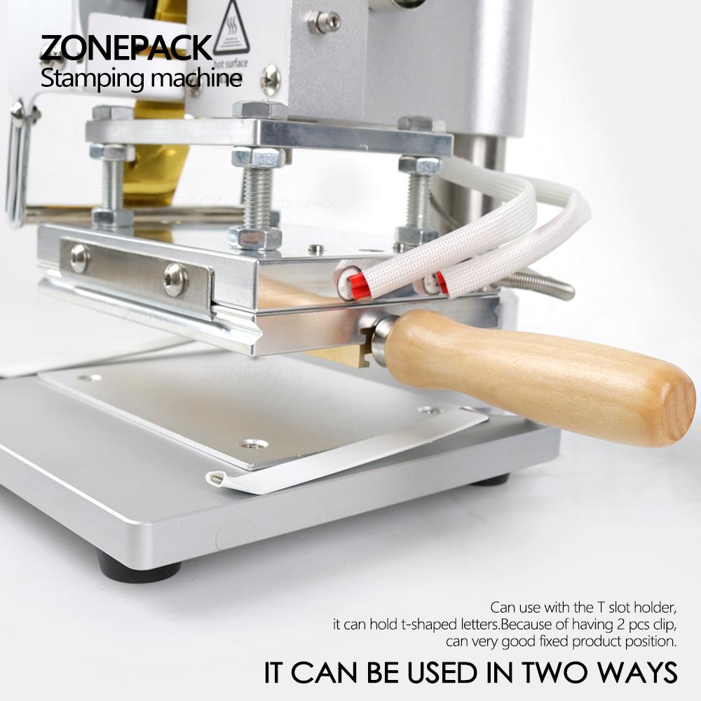 ZONESUN ZS-100B Dual Use Hot Foil Stamping Machine Manual Bronzing Machine For Pvc Card Leather Pencils Paper Stamping Machine