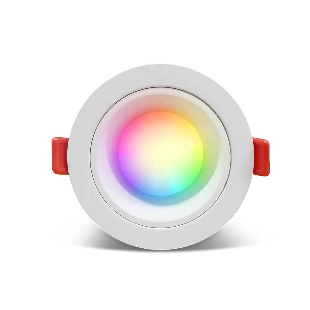 

GL-D-007P Gledopto ZIGBEE Встраиваемый потолочный светильник 12 Вт RGB и CCT Настраиваемый интеллектуальный потолочный светильник IP54 Водонепроницаемый Alexa