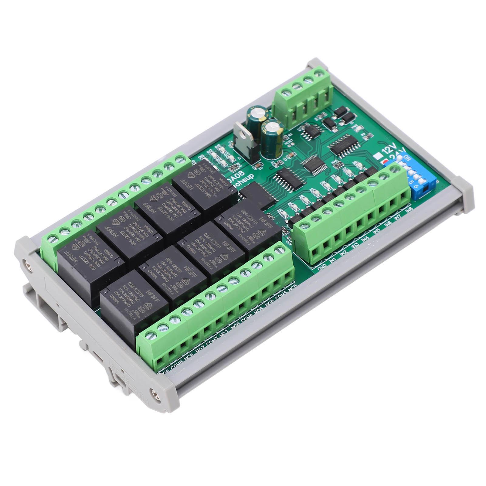 

8-канальна плата релейного модуля, плата реле керування побутовою технікою, DC24V RTU RS485