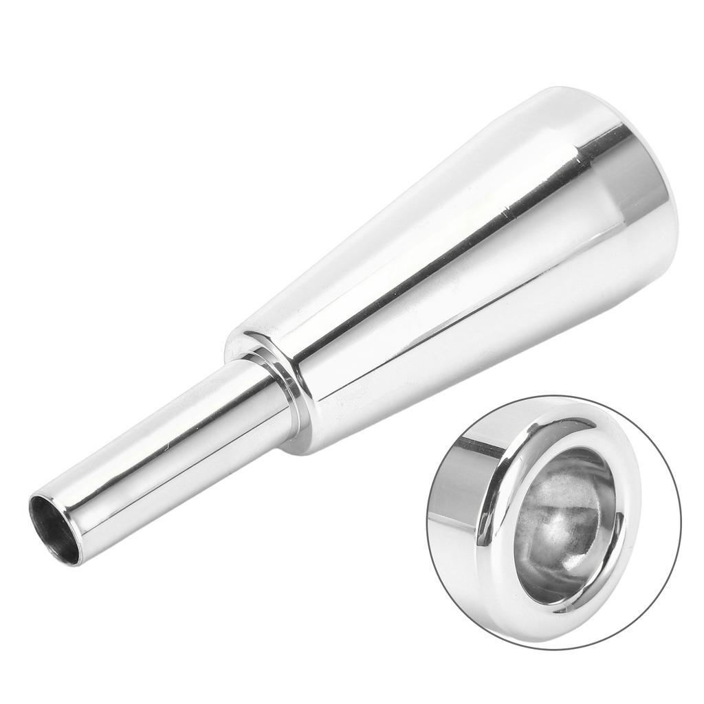 Trumpet Mouthpiece 3C Metal Material Long Lasting Luster Thicker Heavier Replaceable Mouthpiece Instrument Part