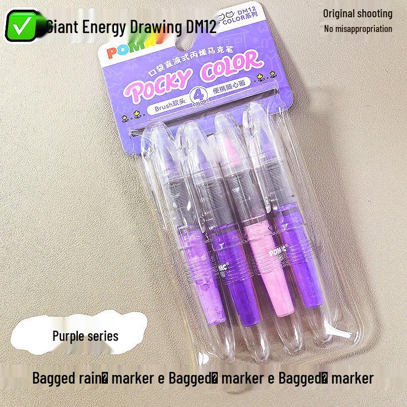 

High-Value Direct-Fill Acrylic Mini Barrel Marker - Layerable & Portable for DIY Projects, Students, and Kids