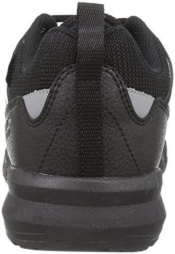 DUNLOP REFINED DU6001 Men's Waterproof Wide 4E Outdoor Walking Sneakers, Black, Size 26.0 cm