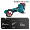 3 Inch Cordless Household Cutting Polishing Machine Portable Woodworking Power Tool Brushless Electric Angle Grinder